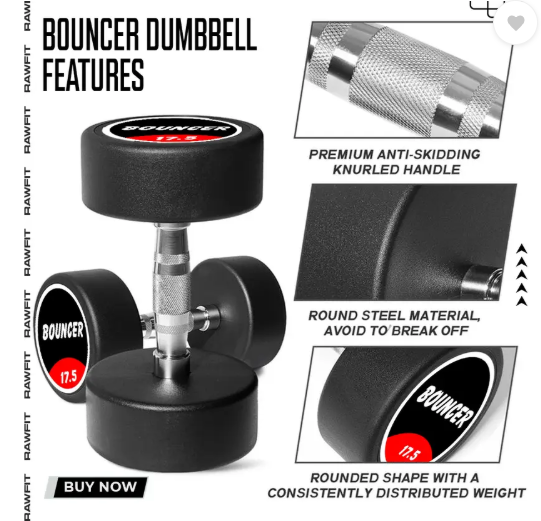 17.5 kg dumbbells-219 - Image 3