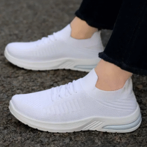 white sports shoes for women