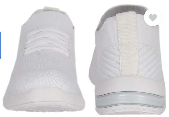 white sports shoes for women - Image 3